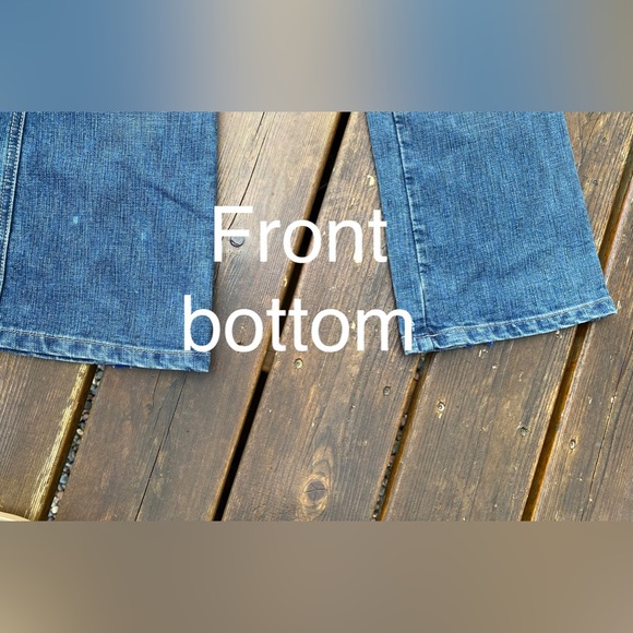 BURBERRY Distressed/Large LOGO 5 Pocket/straight leg Jeans🔥EUC🔥30”waist,UNISEX - Picture 13 of 16